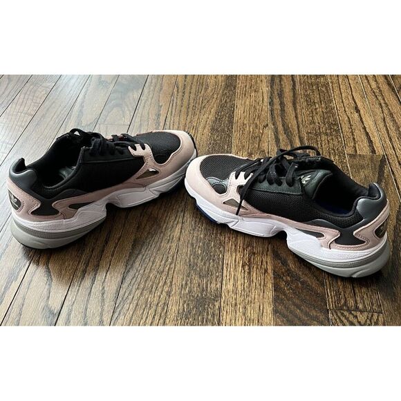 Adidas Falcon Black and Pink Kylie Jenner Shoes Size 7 Great Condition - Picture 9 of 10
